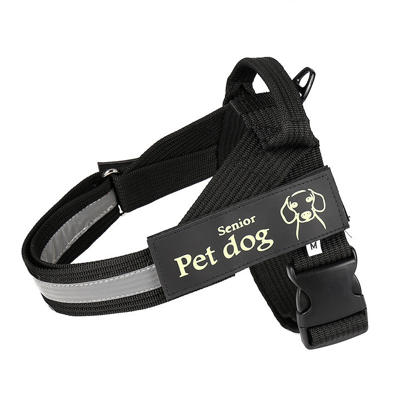 Dog Walking Chain Leash Medium And Large Dog Vest Type Chest Harness