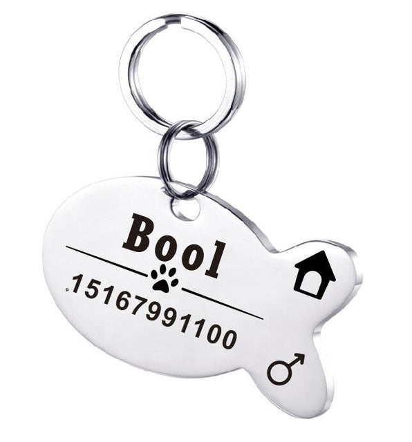 Personalized Dog ID Tag Stainless Steel Pet ID Tag