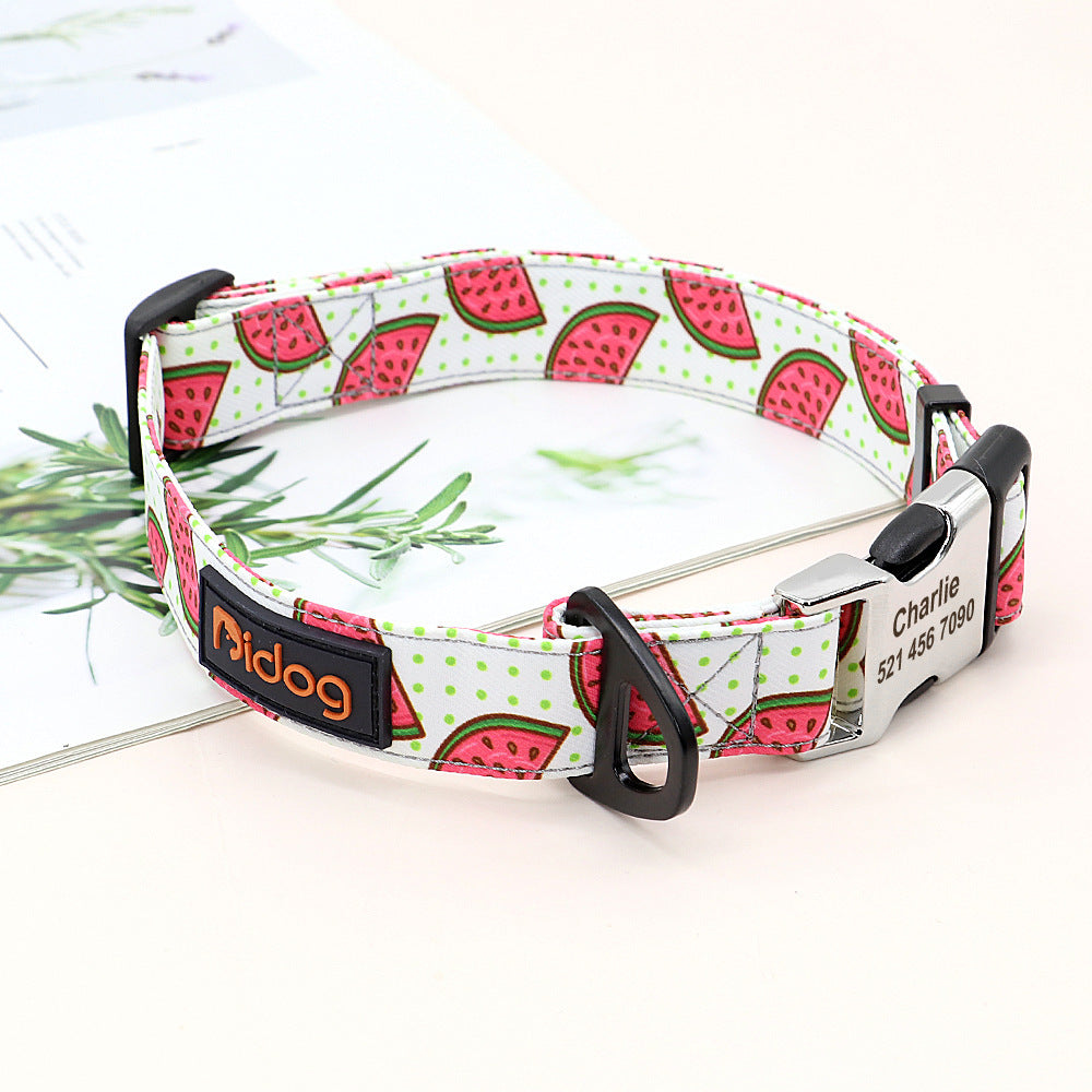 New Dog Cute Pet Neck Lettering Collar