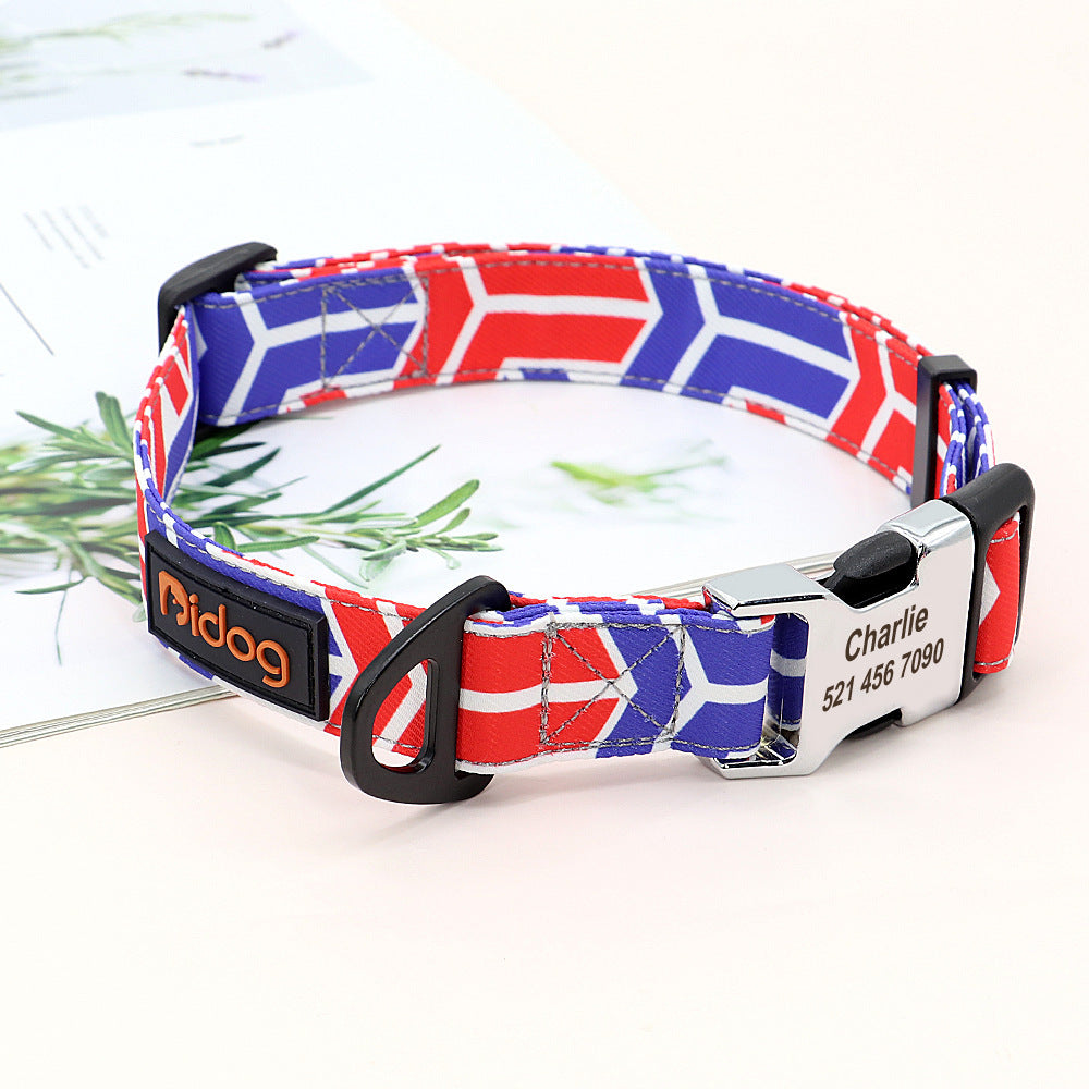 New Dog Cute Pet Neck Lettering Collar