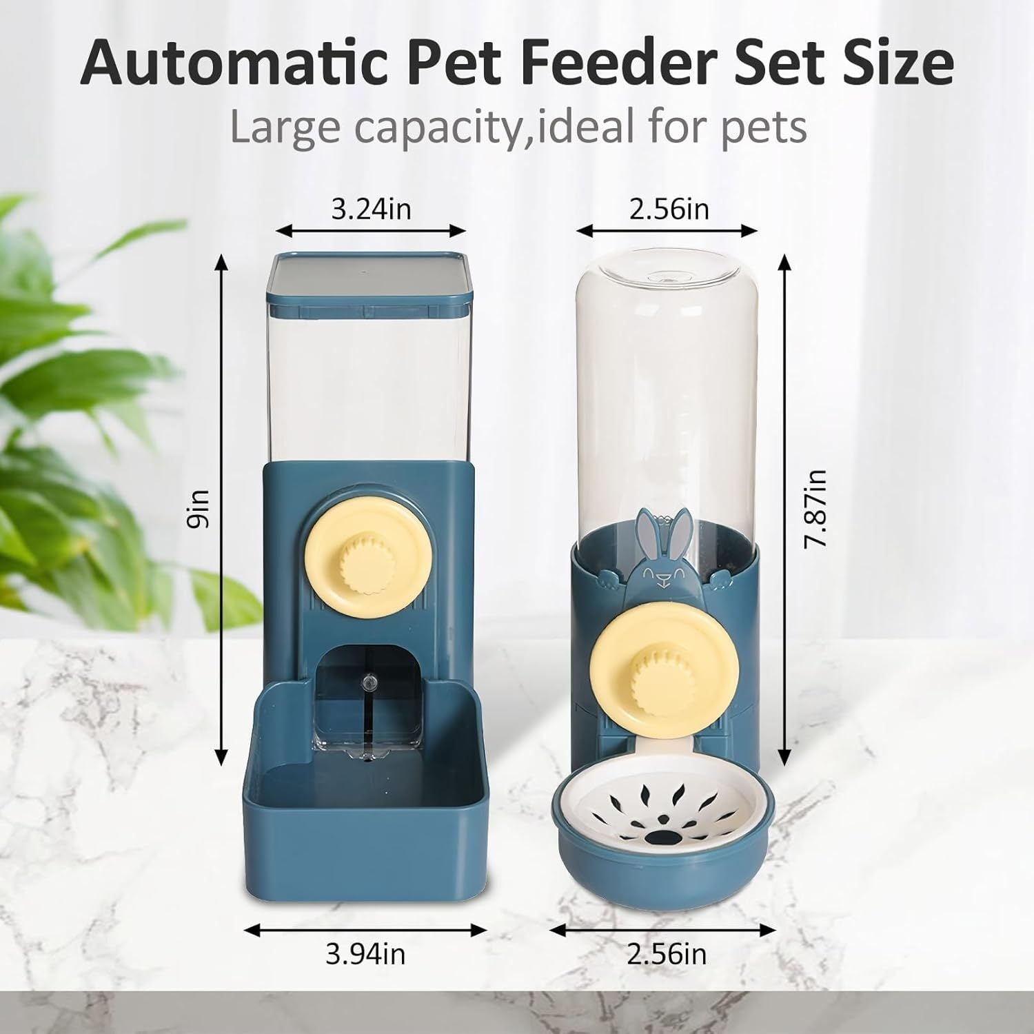 Hanging Automatic Food Water Dispenser Rabbit Feeders For Cages Automatic Pet Feeder For Rabbit Chinchilla Hedgehog Guinea Pig