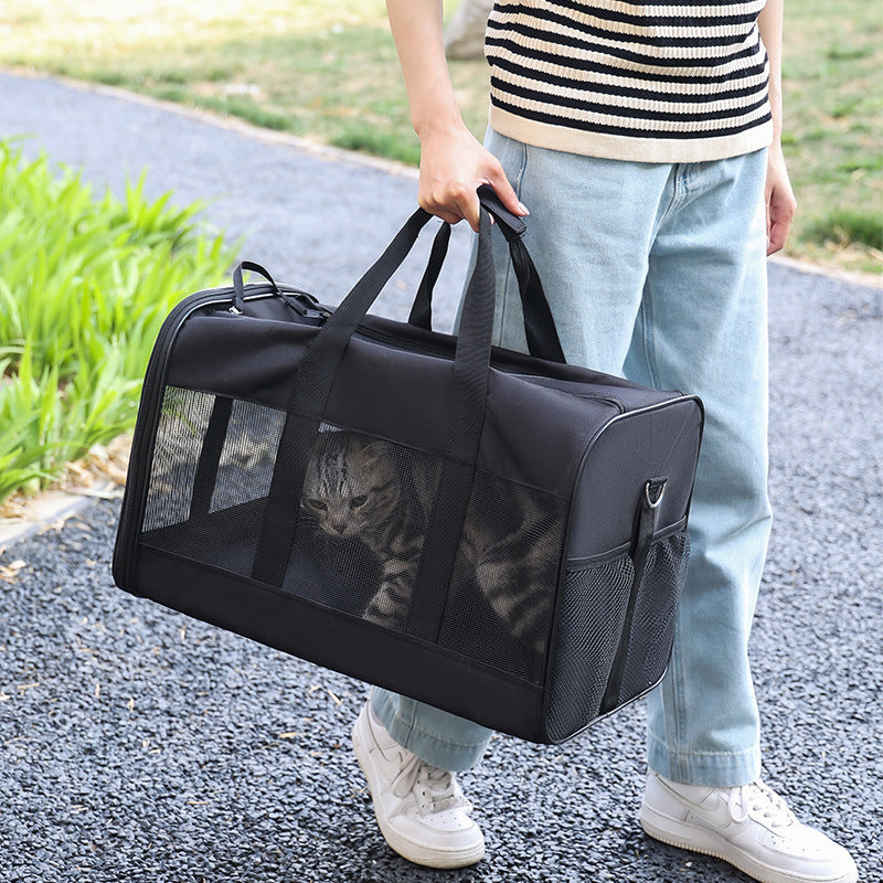 Dog Cat Carriers Bags Car Portable Transport Pet Bag Cage Portable Pet Foldable Outgoing Travel Breathable Pets Handbag