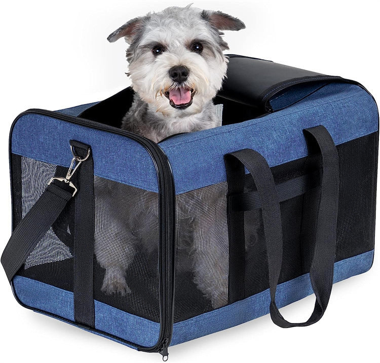 Dog Cat Carriers Bags Car Portable Transport Pet Bag Cage Portable Pet Foldable Outgoing Travel Breathable Pets Handbag