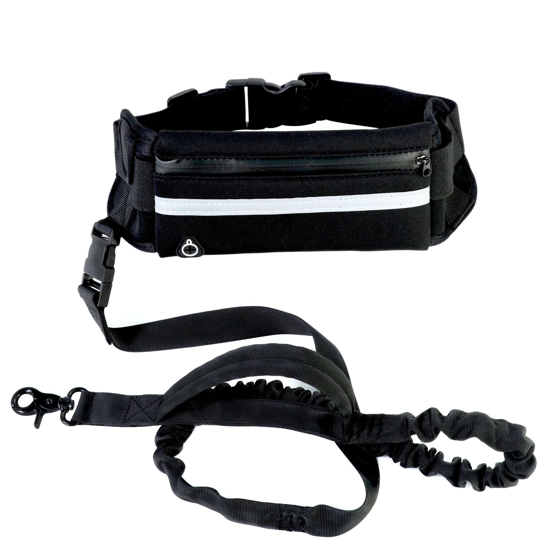 Pet Walking And Training Belt With Shock Absorbing Bungee Leash