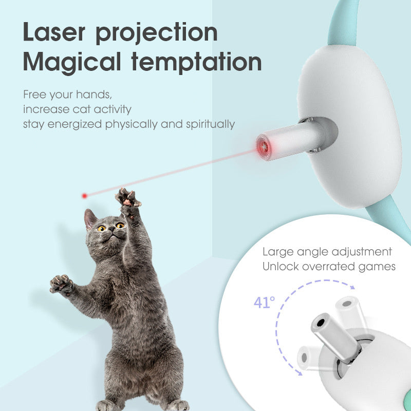 Automatic Cat Toy Smart Laser Teasing Cat Collar Electric