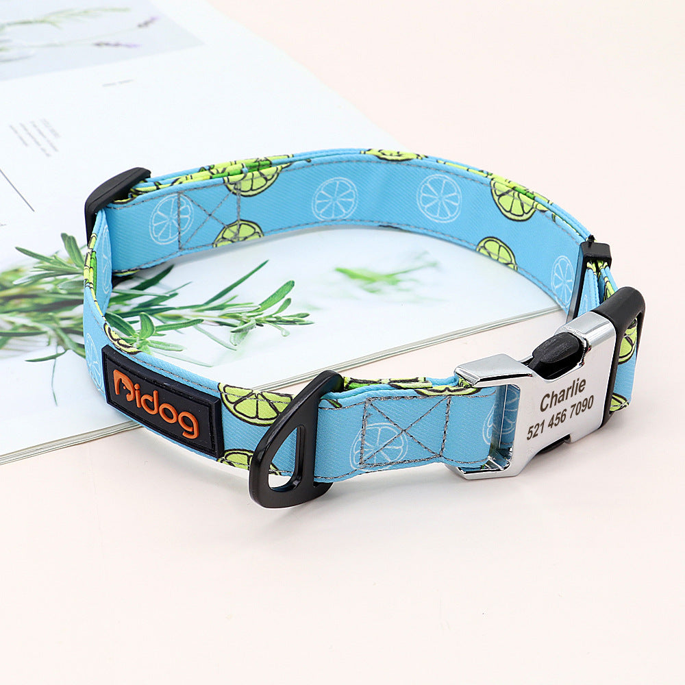 New Dog Cute Pet Neck Lettering Collar